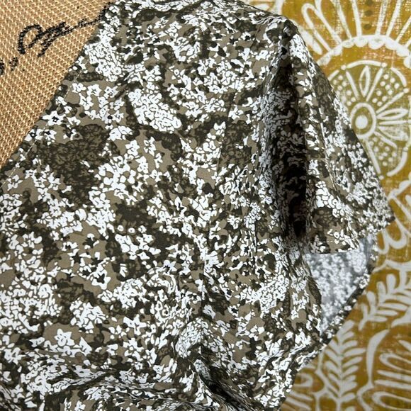 NWT Rails Nyla Flutter Sleeve Cotton Poplin Mini Cutout Dress Olive Vine size XL - Picture 11 of 15